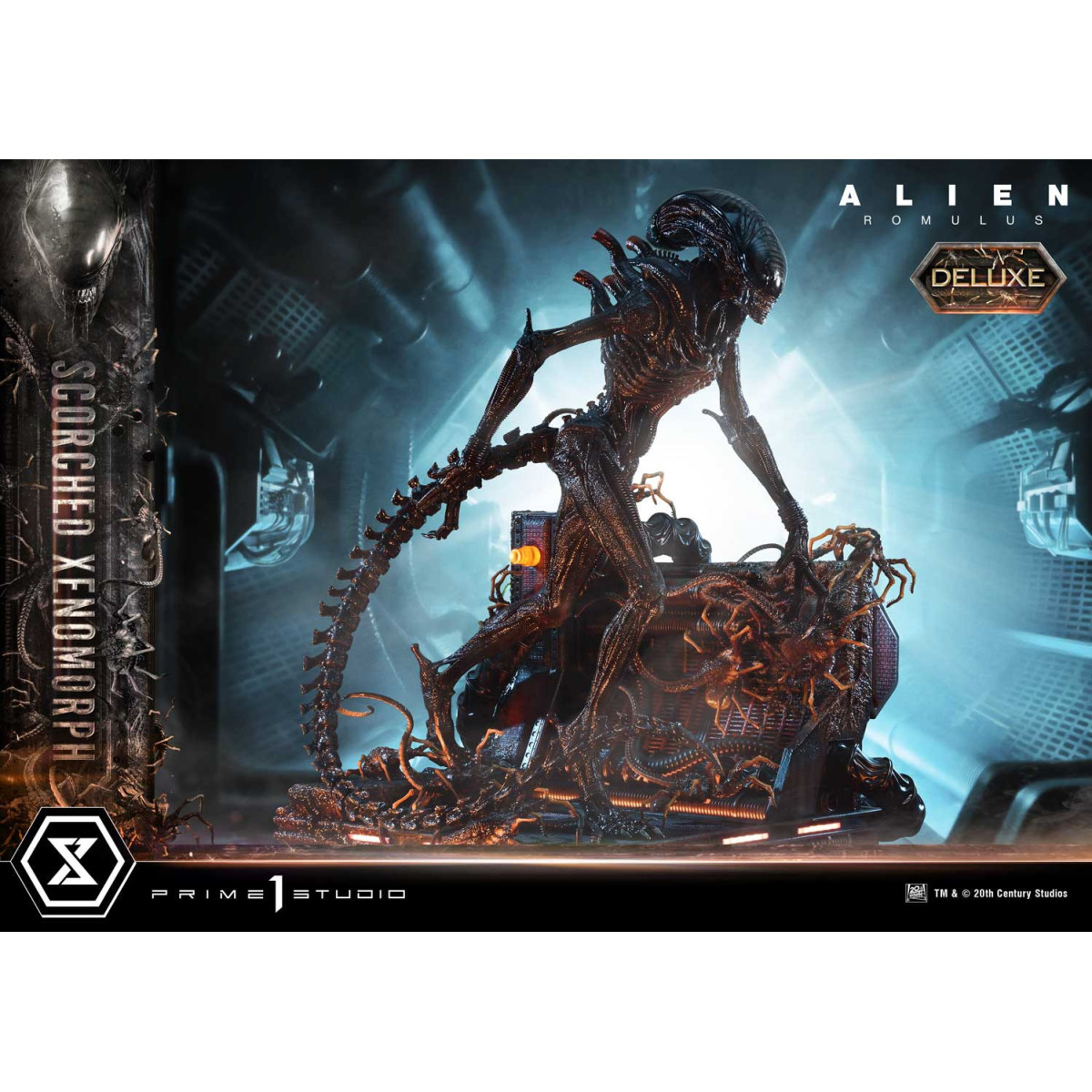 Prime 1 Studio - Scorched Xenomorph DX Bonus Version 1/3 - Alien: Museo Romulus Masterline XL