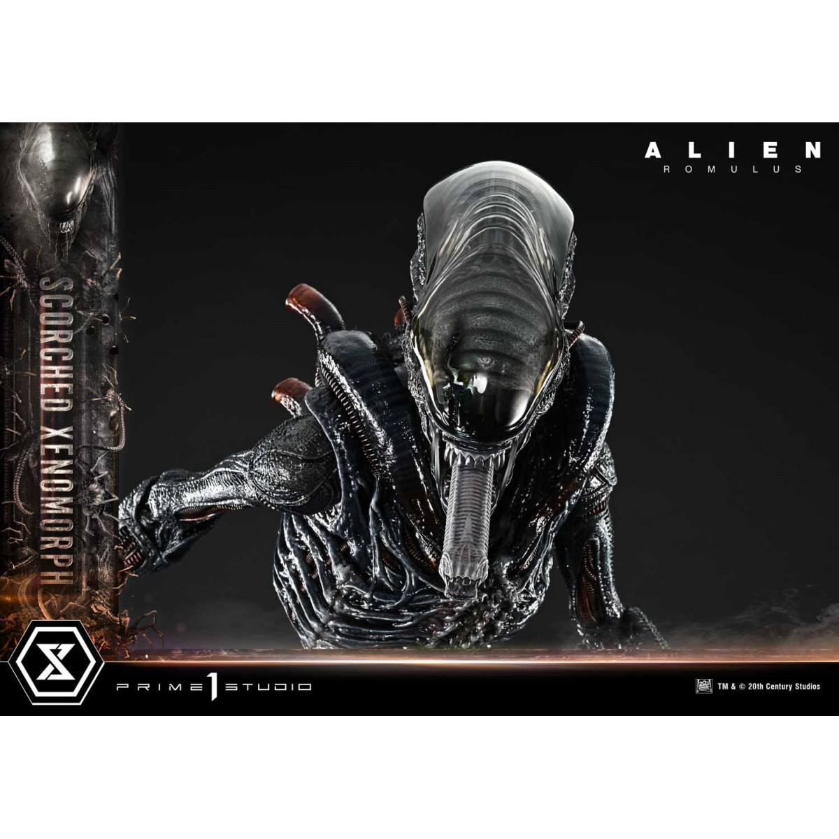 Prime 1 Studio - Scorched Xenomorph DX Bonus Version 1/3 - Alien: Museo Romulus Masterline XL