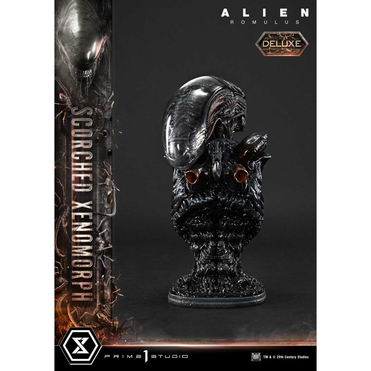 Prime 1 Studio - Scorched Xenomorph DX Bonus Version 1/3 - Alien: Museo Romulus Masterline XL