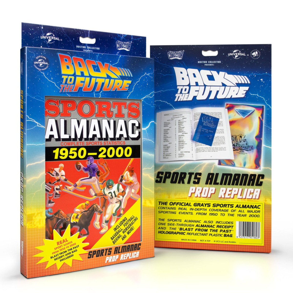 Doctor Collector - Replique ALMANACH RETOUR VERS LE FUTUR - Almanacco sportivo BTTF