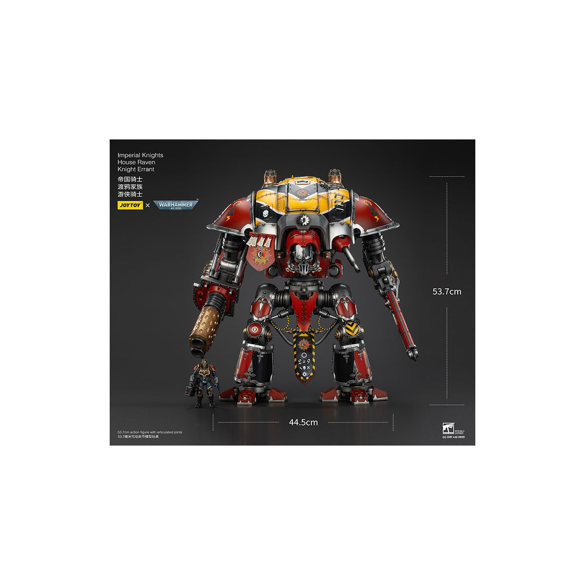 Joytoy - Cavalieri Imperiali - Casa Raven Knight Errant - Warhammer 40000