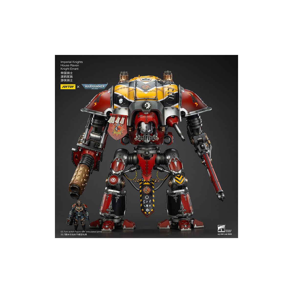 Joytoy - Cavalieri Imperiali - Casa Raven Knight Errant - Warhammer 40000