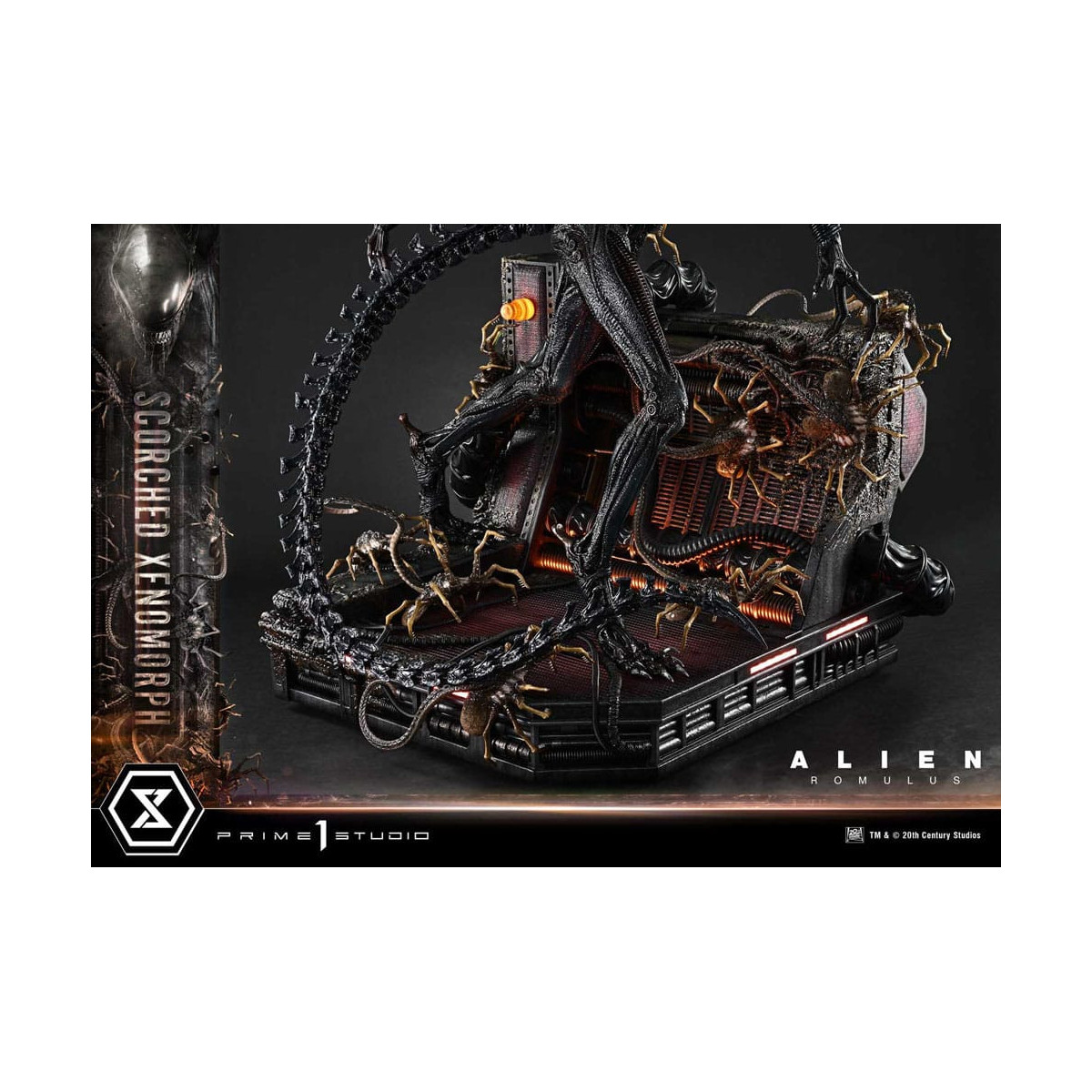 Prime 1 Studio - Xenomorfo bruciato versione Deluxe 1/3 - Alien: Museo Romulus Masterline XL