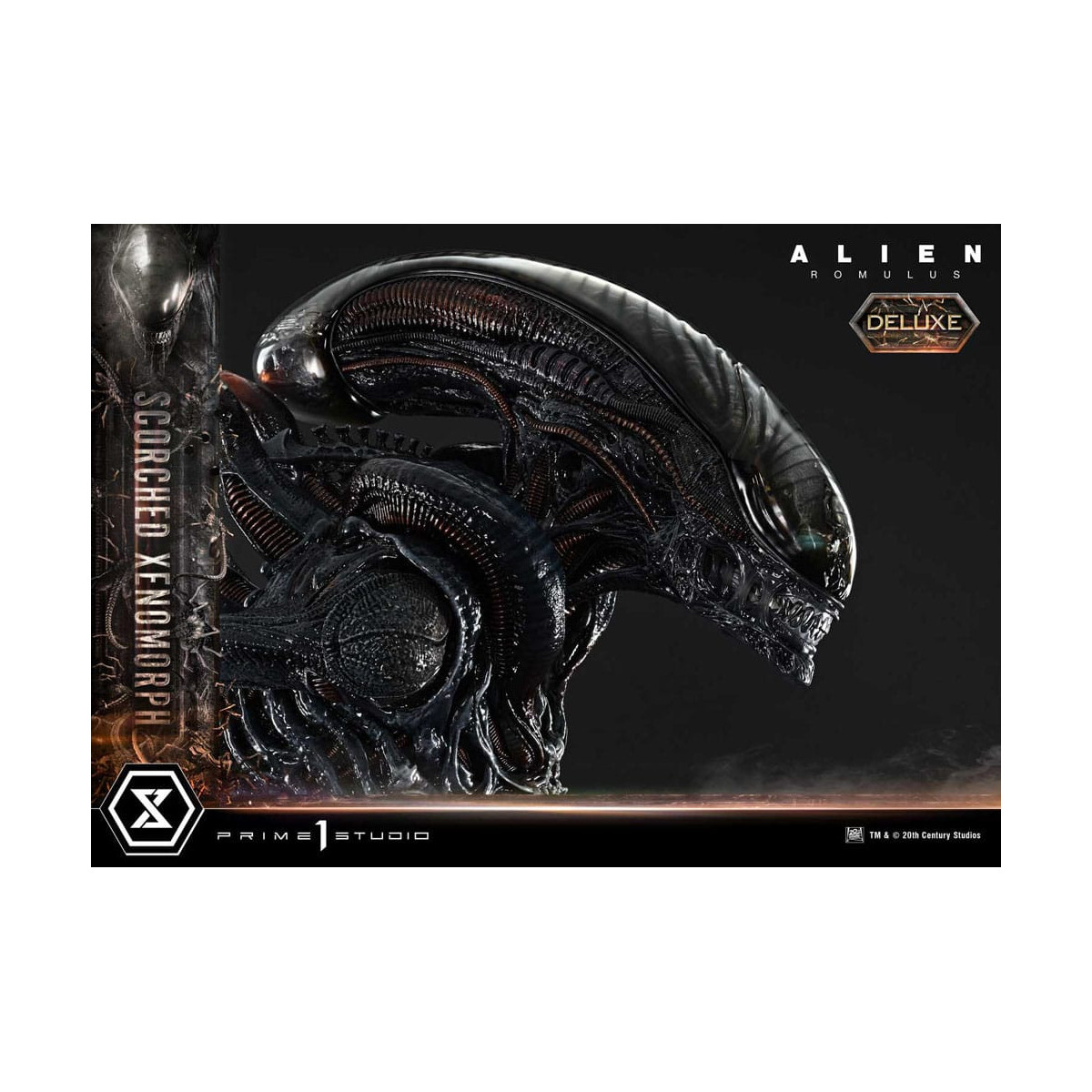 Prime 1 Studio - Xenomorfo bruciato versione Deluxe 1/3 - Alien: Museo Romulus Masterline XL