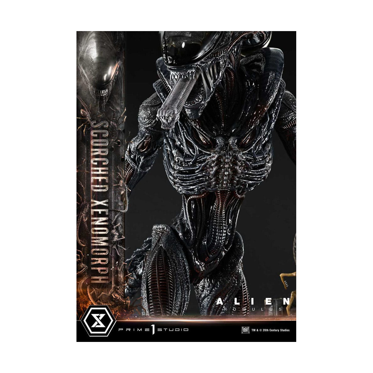 Prime 1 Studio - Xenomorfo bruciato versione Deluxe 1/3 - Alien: Museo Romulus Masterline XL