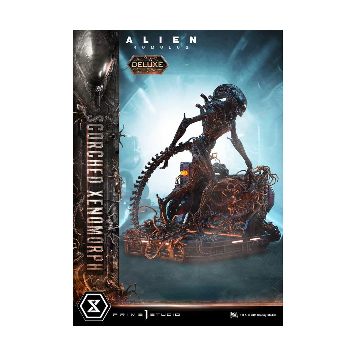 Prime 1 Studio - Xenomorfo bruciato versione Deluxe 1/3 - Alien: Museo Romulus Masterline XL