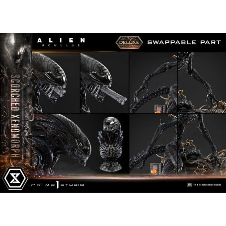 Prime 1 Studio - Xenomorfo bruciato versione Deluxe 1/3 - Alien: Museo Romulus Masterline XL