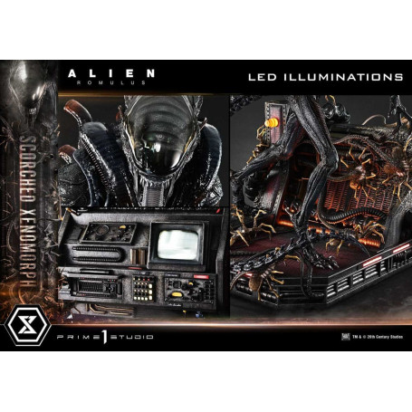 Prime 1 Studio - Xenomorfo bruciato versione Deluxe 1/3 - Alien: Museo Romulus Masterline XL