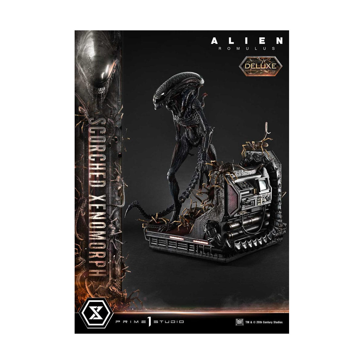 Prime 1 Studio - Xenomorfo bruciato versione Deluxe 1/3 - Alien: Museo Romulus Masterline XL