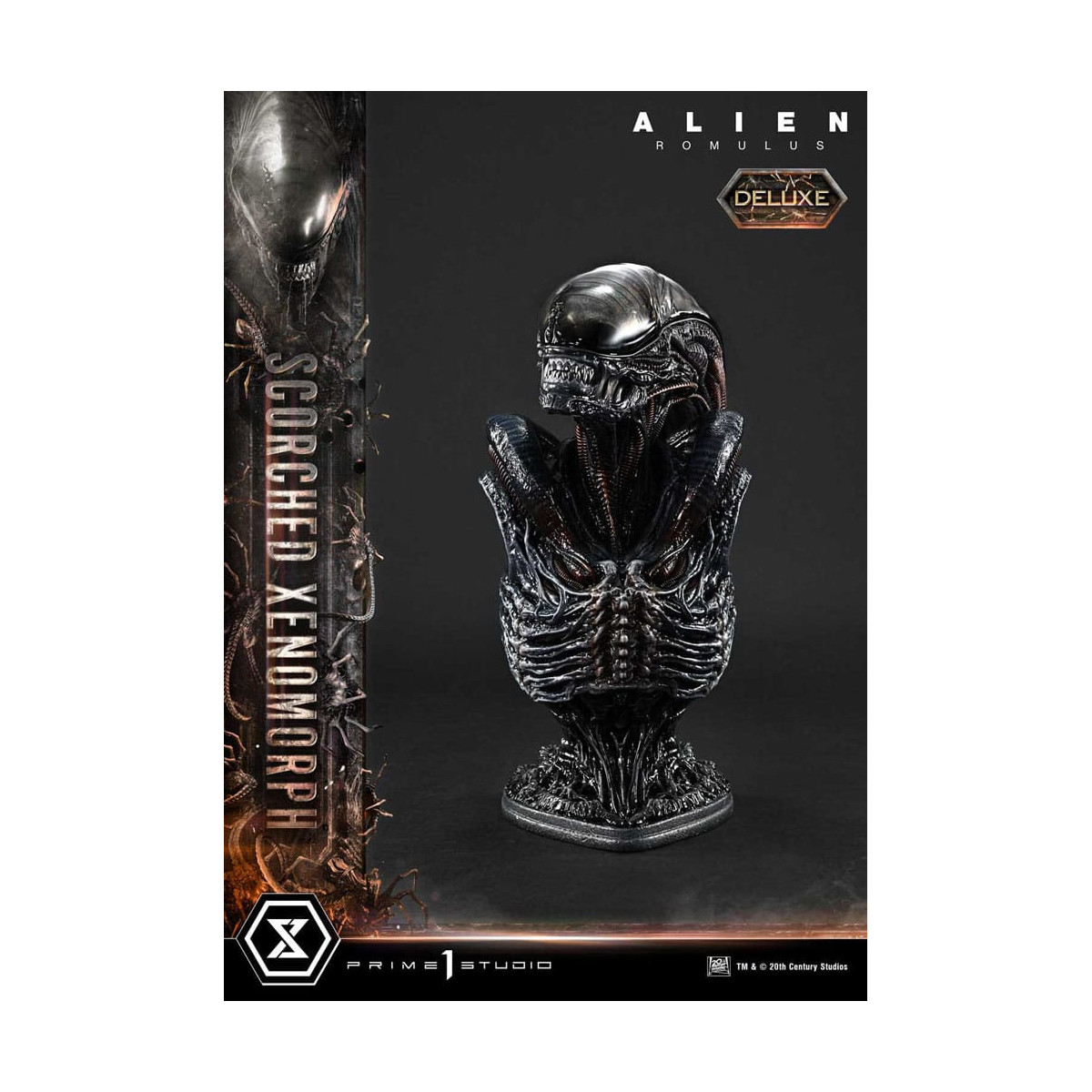 Prime 1 Studio - Xenomorfo bruciato versione Deluxe 1/3 - Alien: Museo Romulus Masterline XL