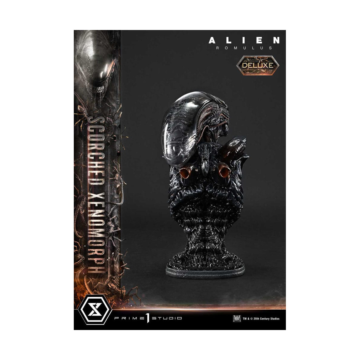 Prime 1 Studio - Xenomorfo bruciato versione Deluxe 1/3 - Alien: Museo Romulus Masterline XL