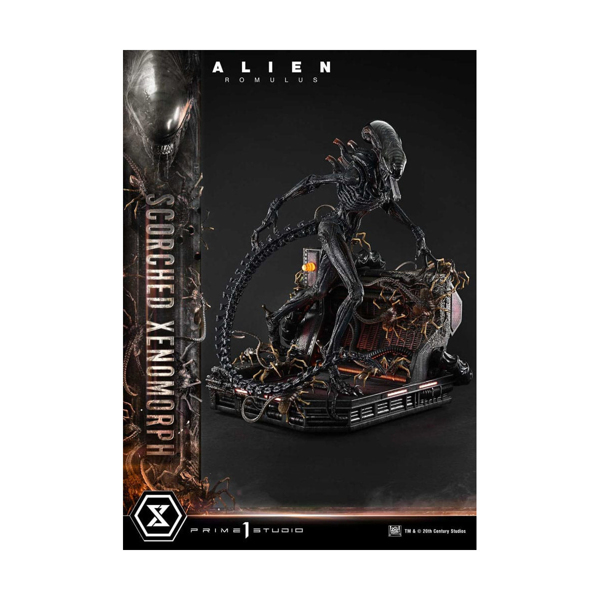 Prime 1 Studio - Xenomorfo bruciato versione Deluxe 1/3 - Alien: Museo Romulus Masterline XL