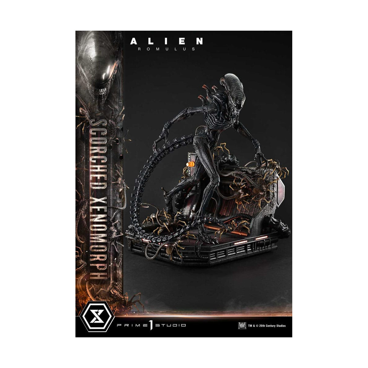 Prime 1 Studio - Xenomorfo bruciato versione Deluxe 1/3 - Alien: Museo Romulus Masterline XL