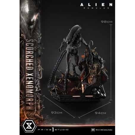 Prime 1 Studio - Xenomorfo bruciato versione Deluxe 1/3 - Alien: Museo Romulus Masterline XL