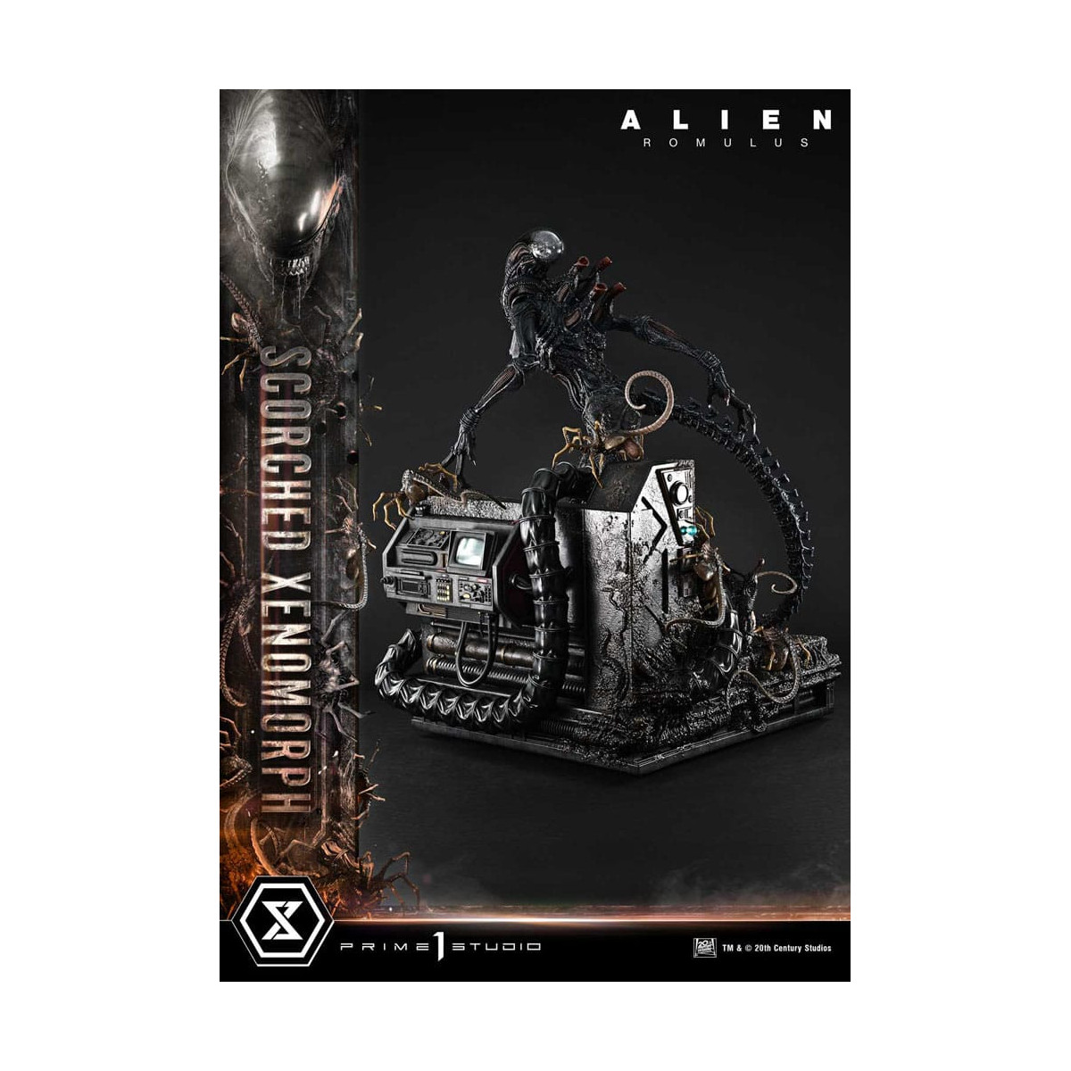 Prime 1 Studio - Xenomorfo bruciato versione Deluxe 1/3 - Alien: Museo Romulus Masterline XL