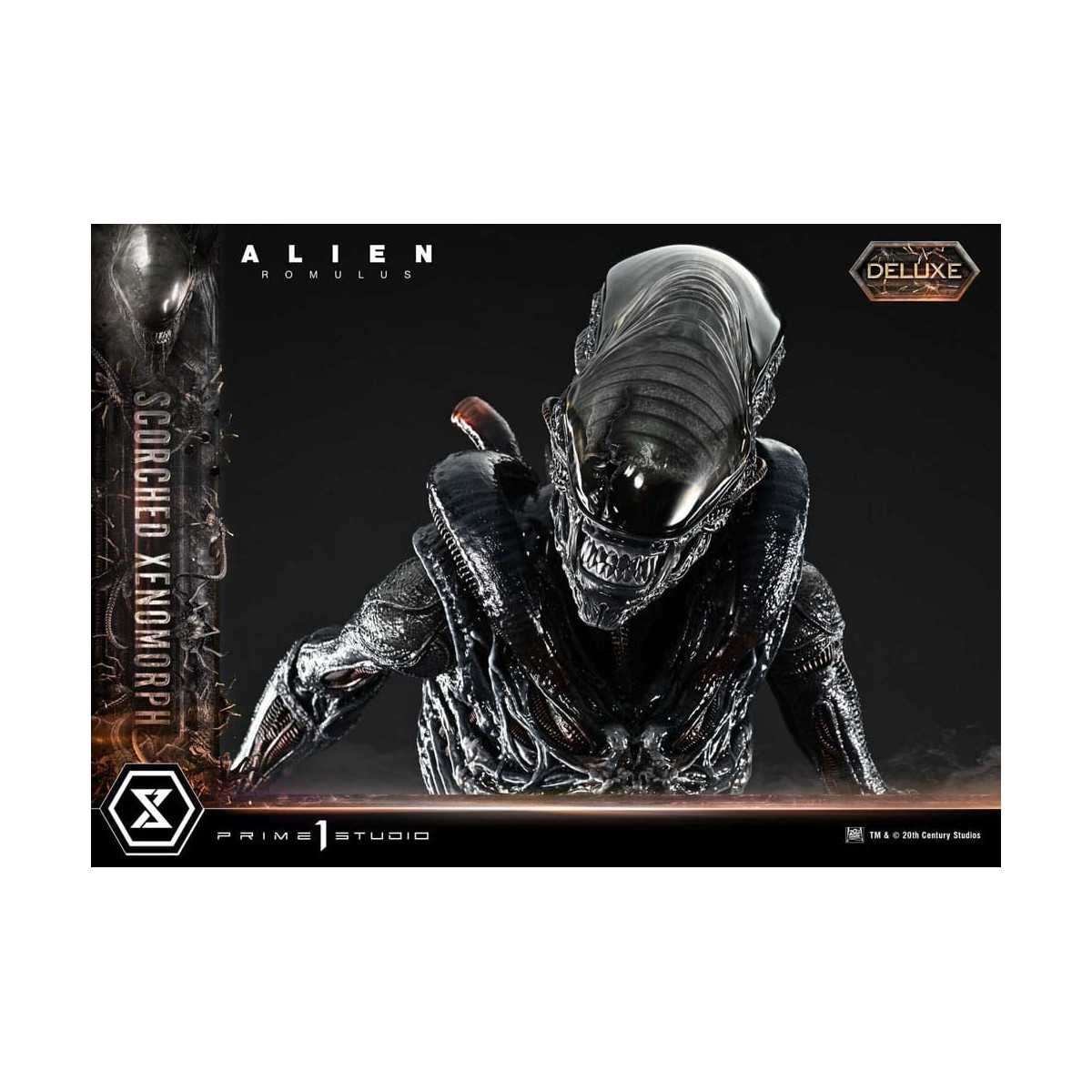 Prime 1 Studio - Xenomorfo bruciato versione Deluxe 1/3 - Alien: Museo Romulus Masterline XL