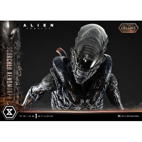 Prime 1 Studio - Xenomorfo bruciato versione Deluxe 1/3 - Alien: Museo Romulus Masterline XL