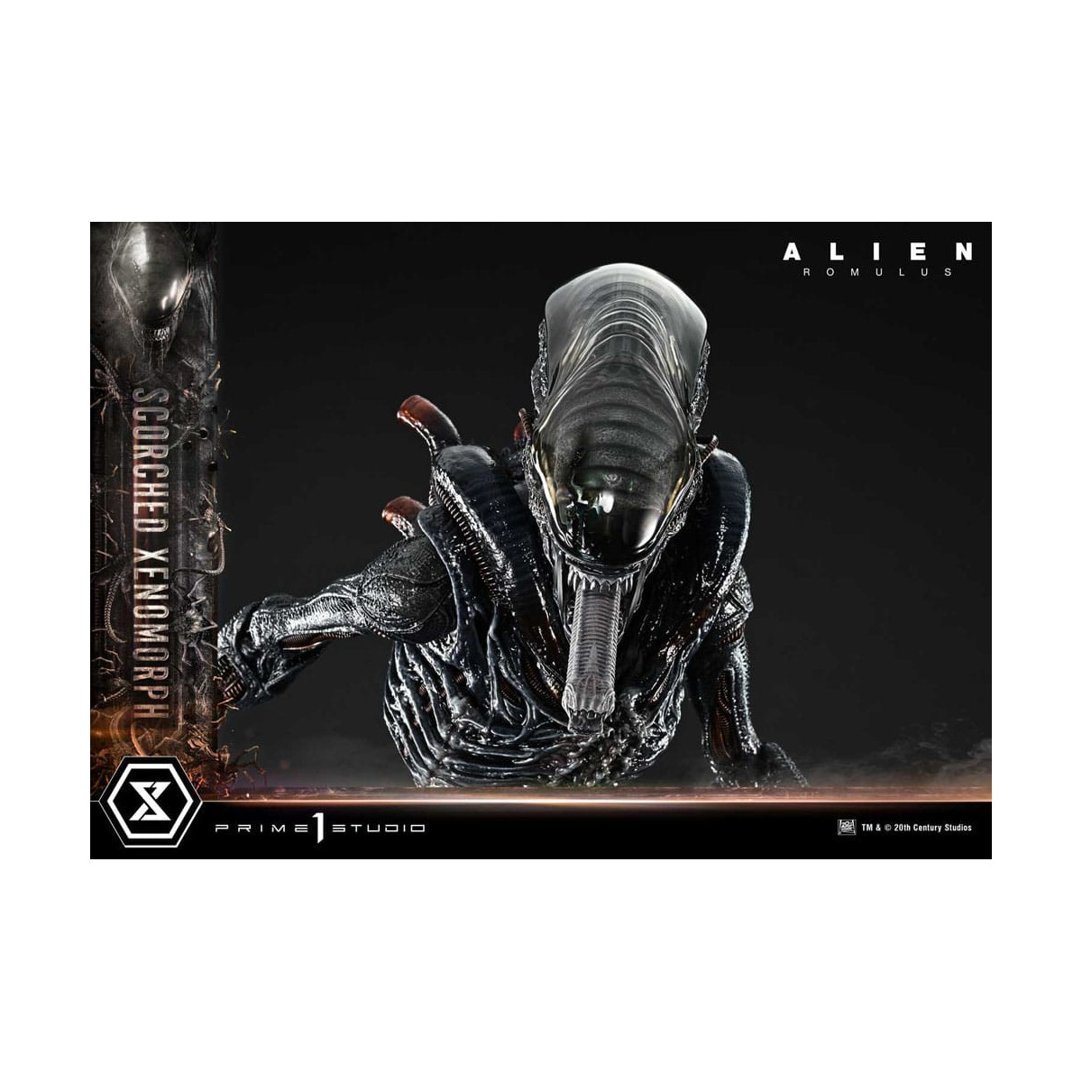 Prime 1 Studio - Xenomorfo bruciato versione Deluxe 1/3 - Alien: Museo Romulus Masterline XL