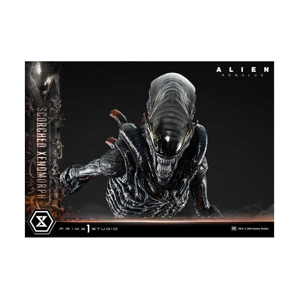 Prime 1 Studio - Xenomorfo bruciato versione Deluxe 1/3 - Alien: Museo Romulus Masterline XL