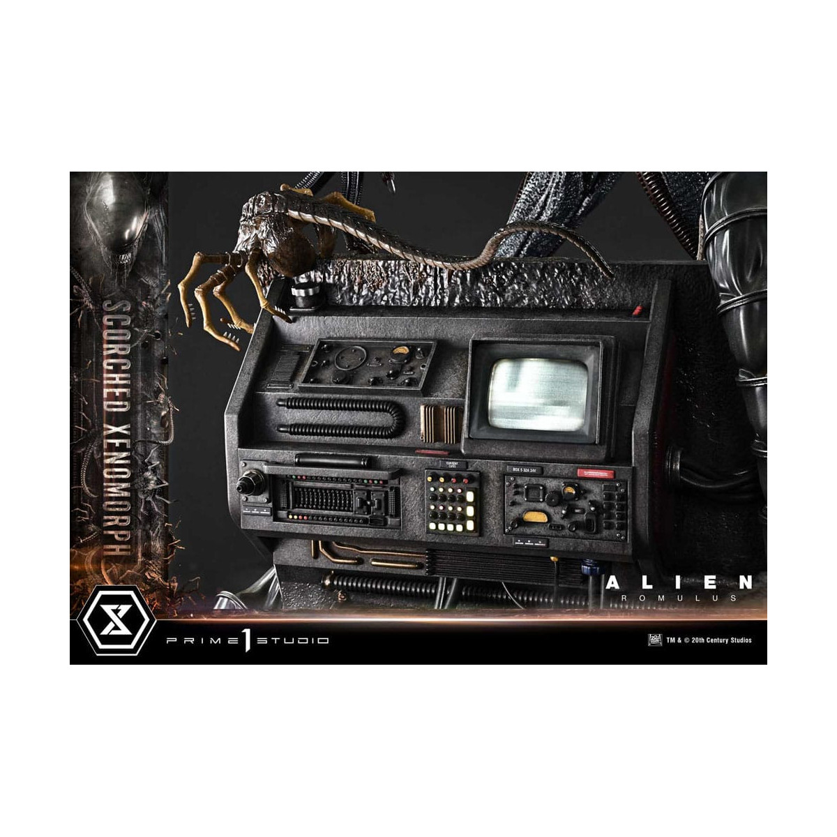 Prime 1 Studio - Xenomorfo bruciato versione Deluxe 1/3 - Alien: Museo Romulus Masterline XL