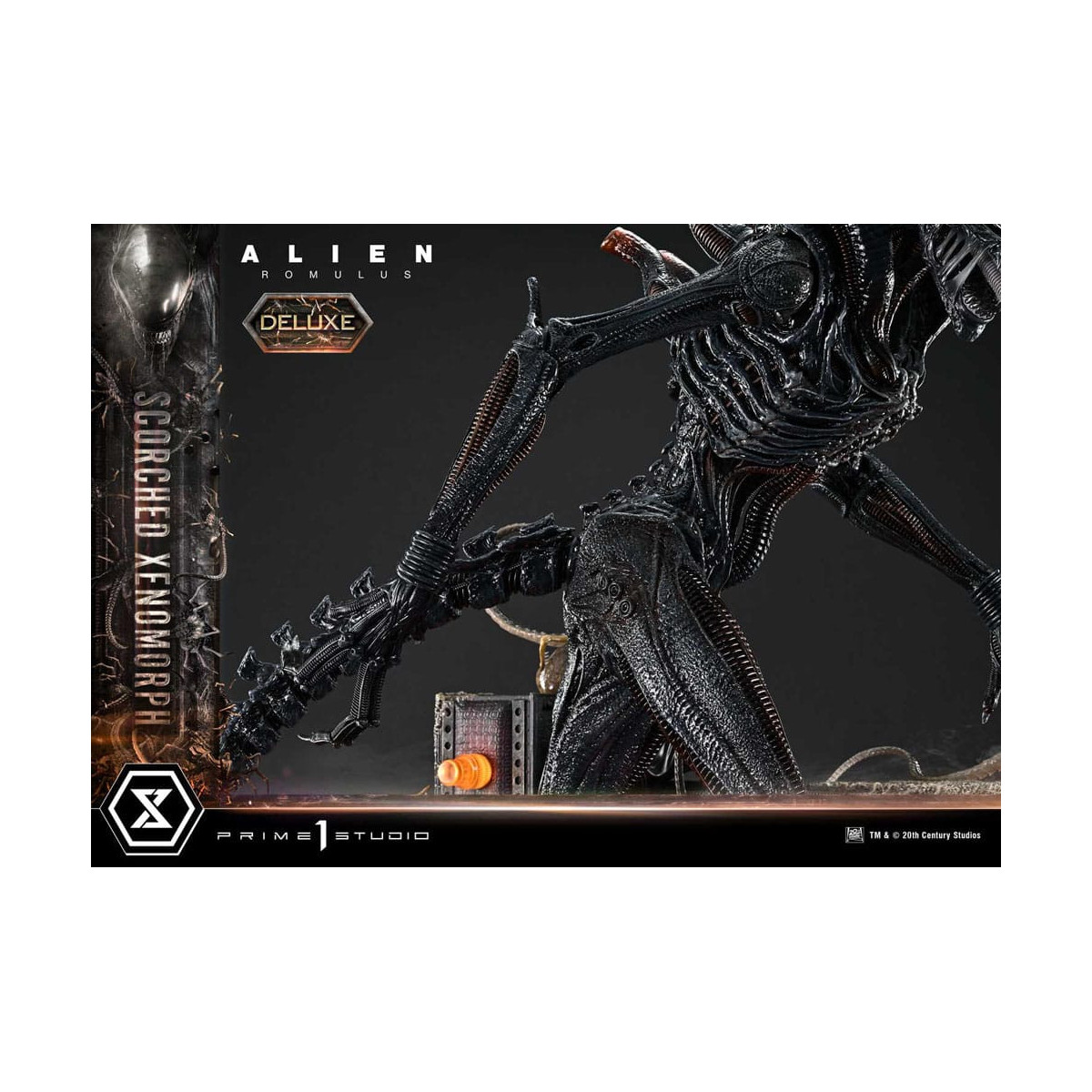 Prime 1 Studio - Xenomorfo bruciato versione Deluxe 1/3 - Alien: Museo Romulus Masterline XL