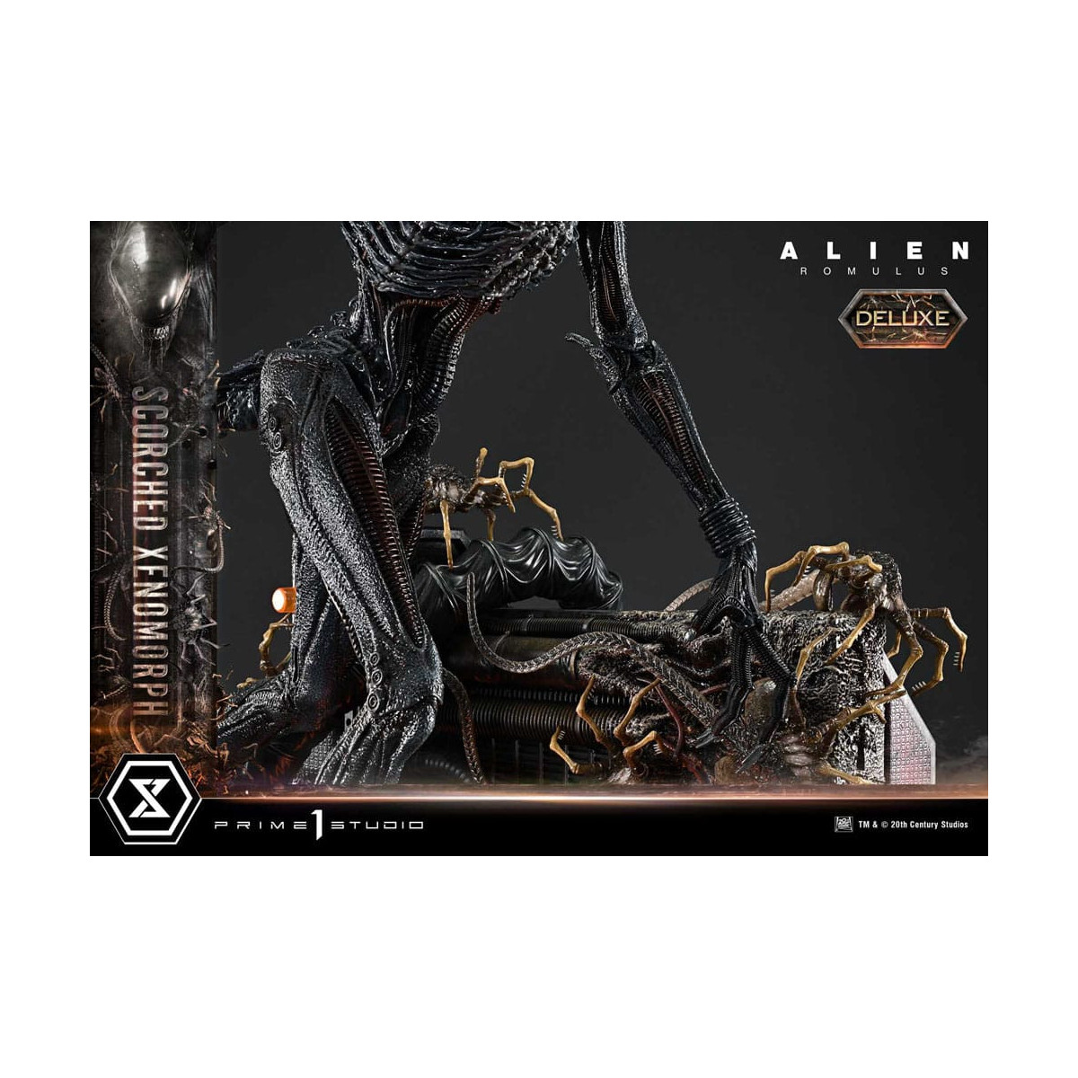 Prime 1 Studio - Xenomorfo bruciato versione Deluxe 1/3 - Alien: Museo Romulus Masterline XL