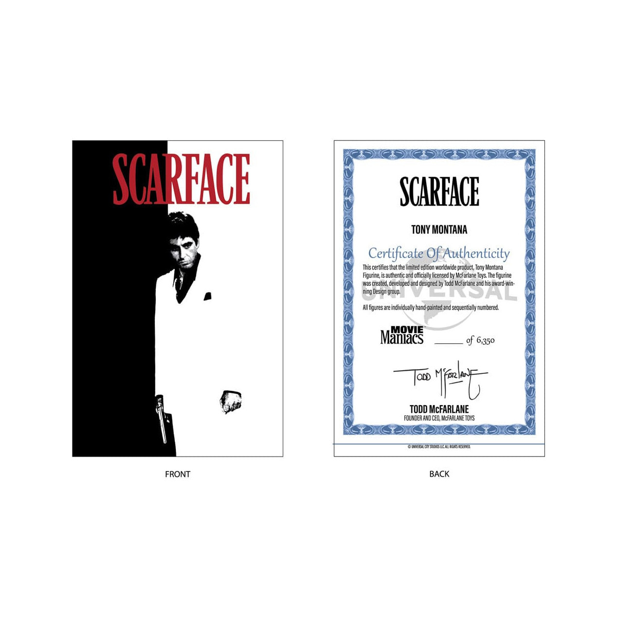 Mc Farlane - Scarface Tony Montana - Maniaci del cinema