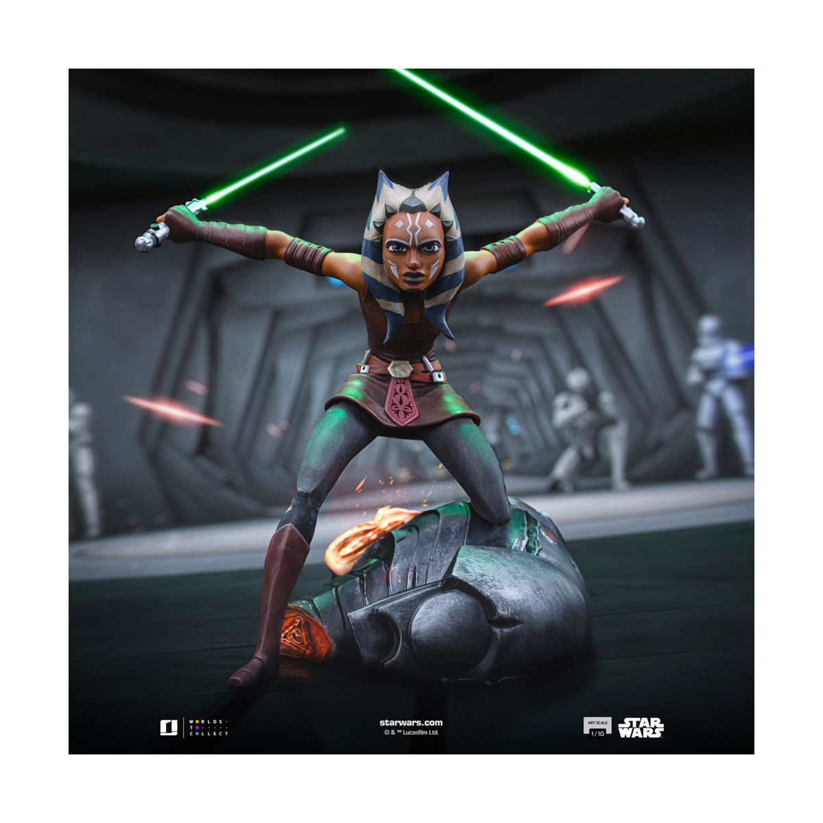 Iron Studios Star Wars - Ahsoka - Scala artistica 1/10 - Le guerre dei cloni