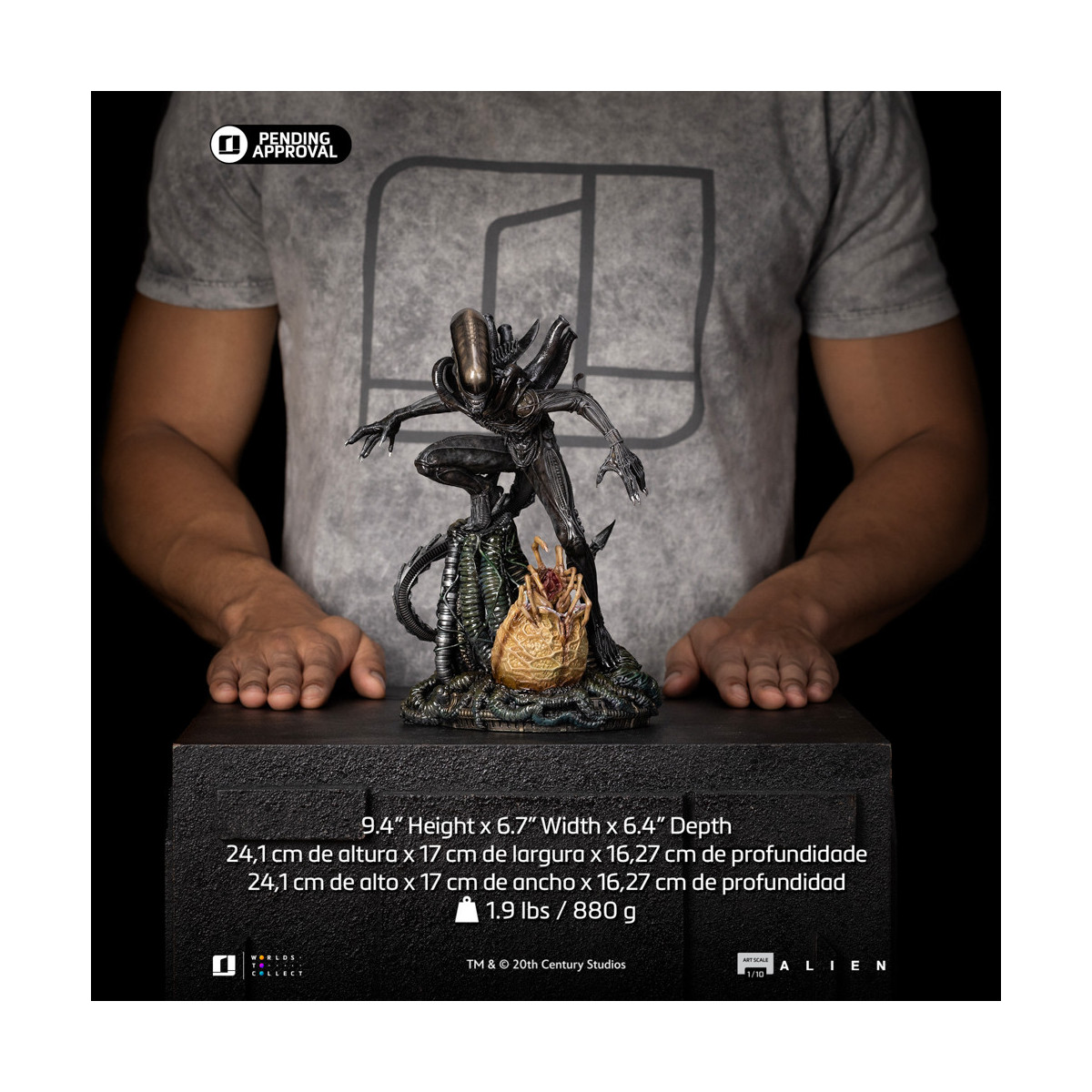 Iron Studios Star Wars - Alien Big Chap (2 teste) - Scala artistica 1/10 - Alien