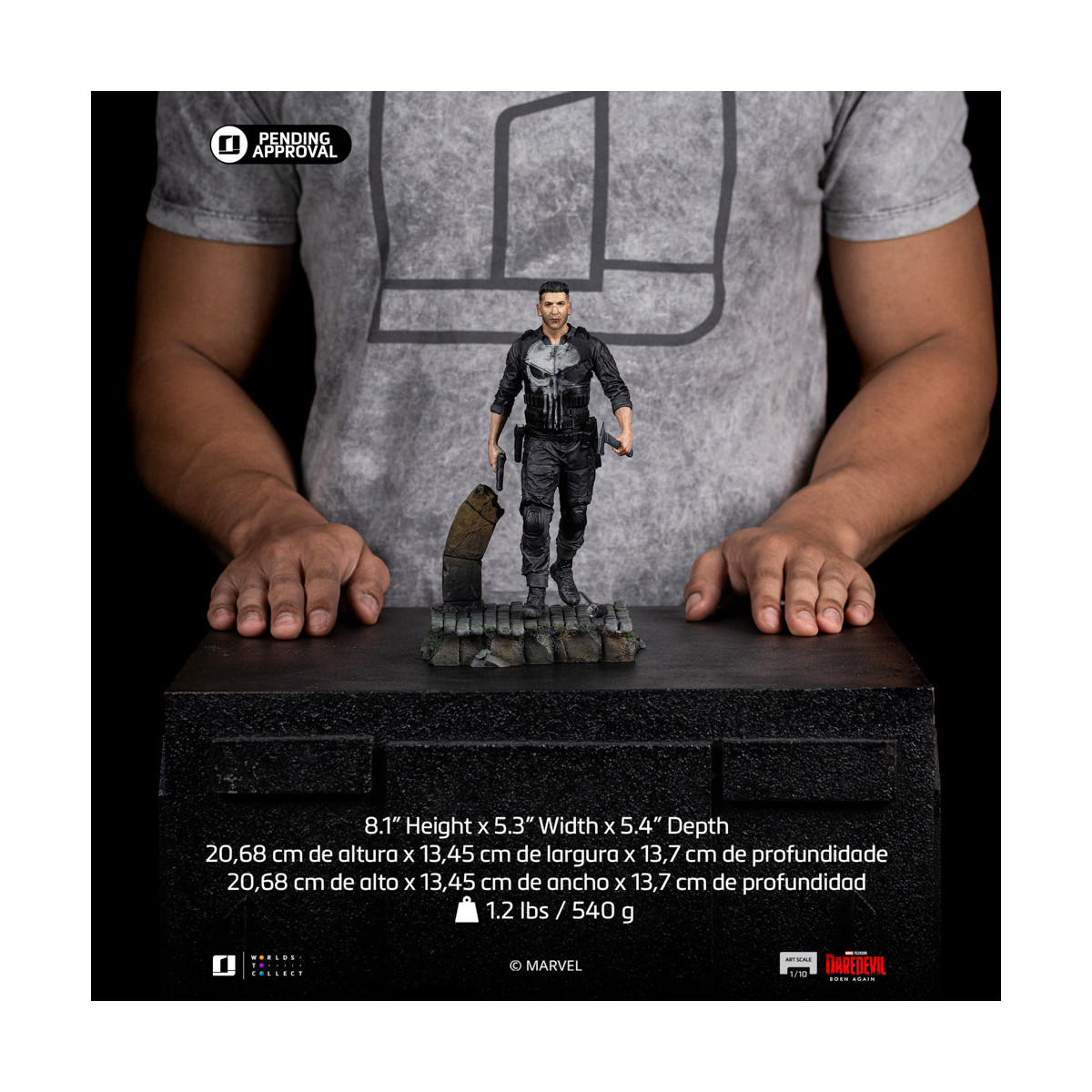 Iron Studios Marvel - Daredevil Born Again - Punitore in scala 1/10