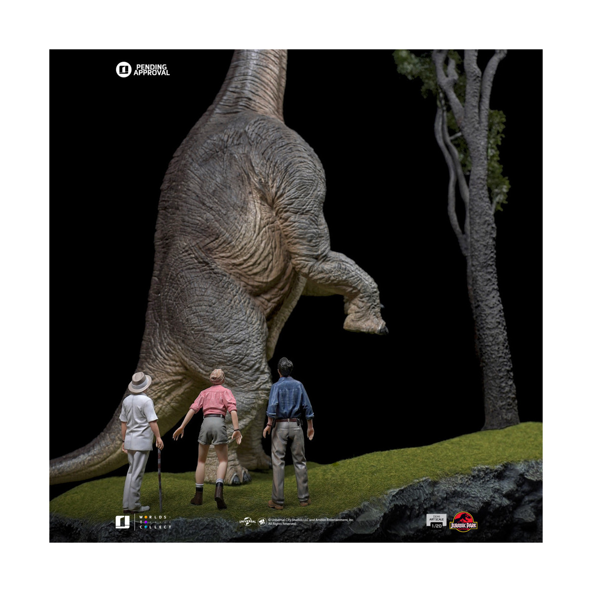 Iron Studios - Jurassic Park - Benvenuti a Jurassic Park Demi Art Scala 1/20 Edizione Speciale