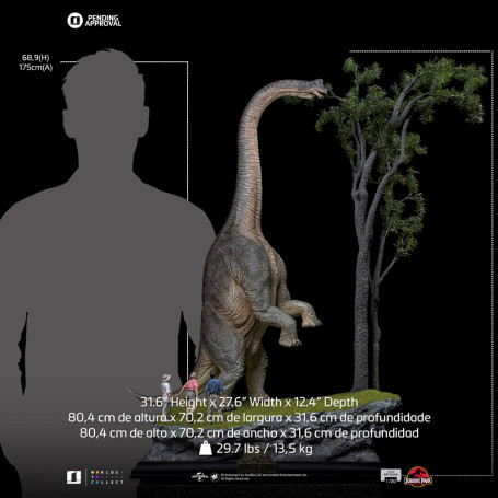 Iron Studios - Jurassic Park - Benvenuti a Jurassic Park Demi Art Scala 1/20 Edizione Speciale