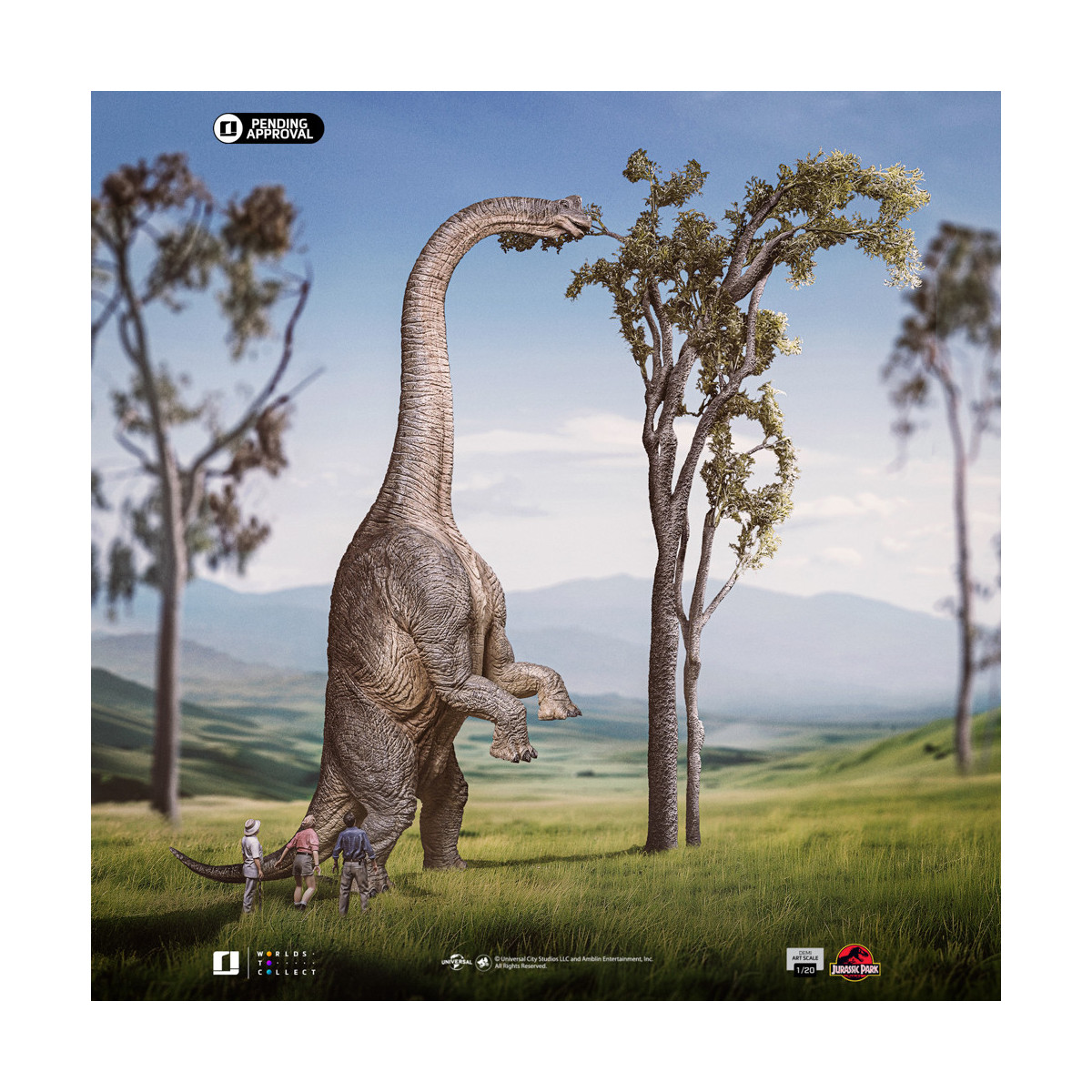 Iron Studios - Jurassic Park - Benvenuti a Jurassic Park Demi Art Scala 1/20 Edizione Speciale