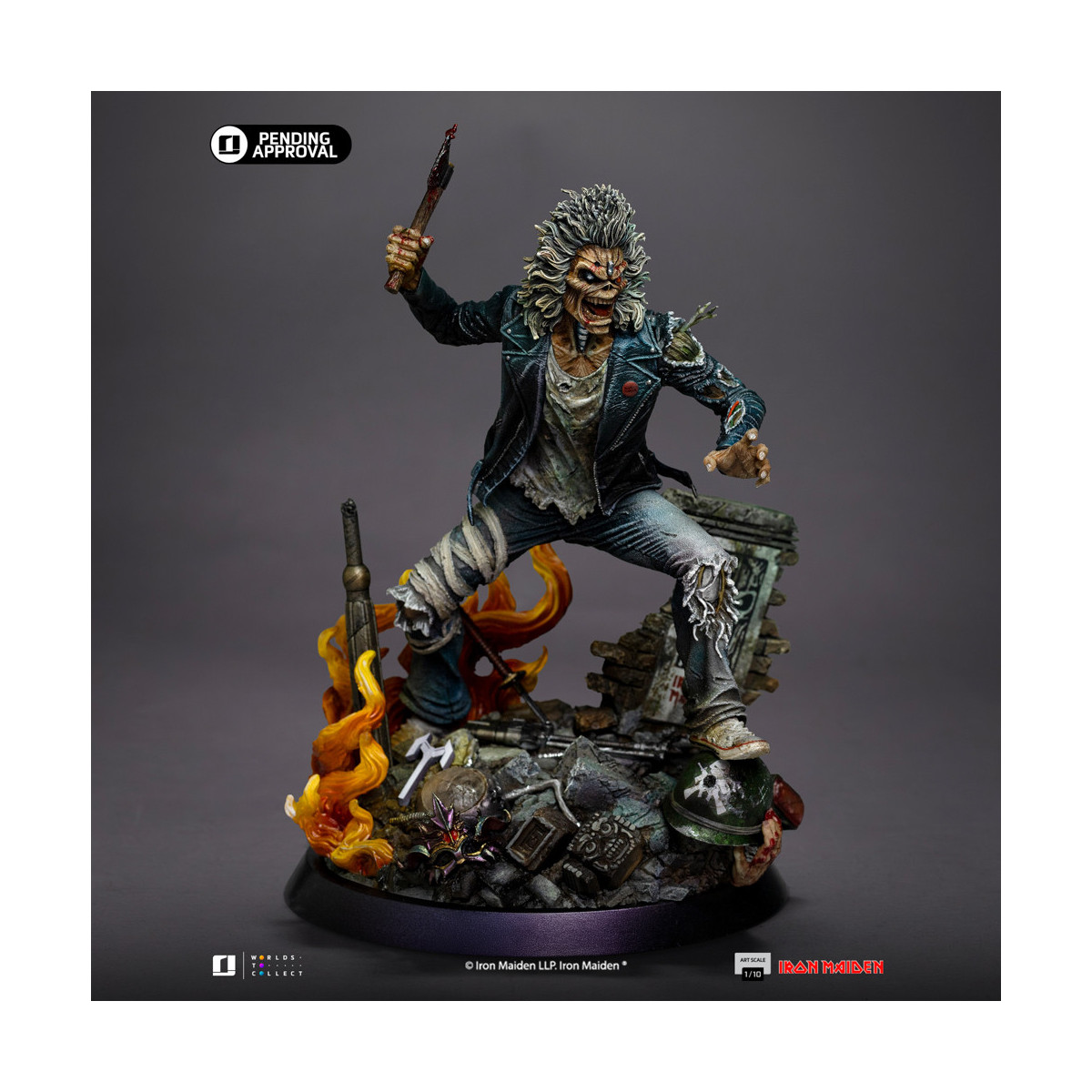 Iron Studios Iron Maiden - Eddie 50th year Anniversary 1/10 Art Scale