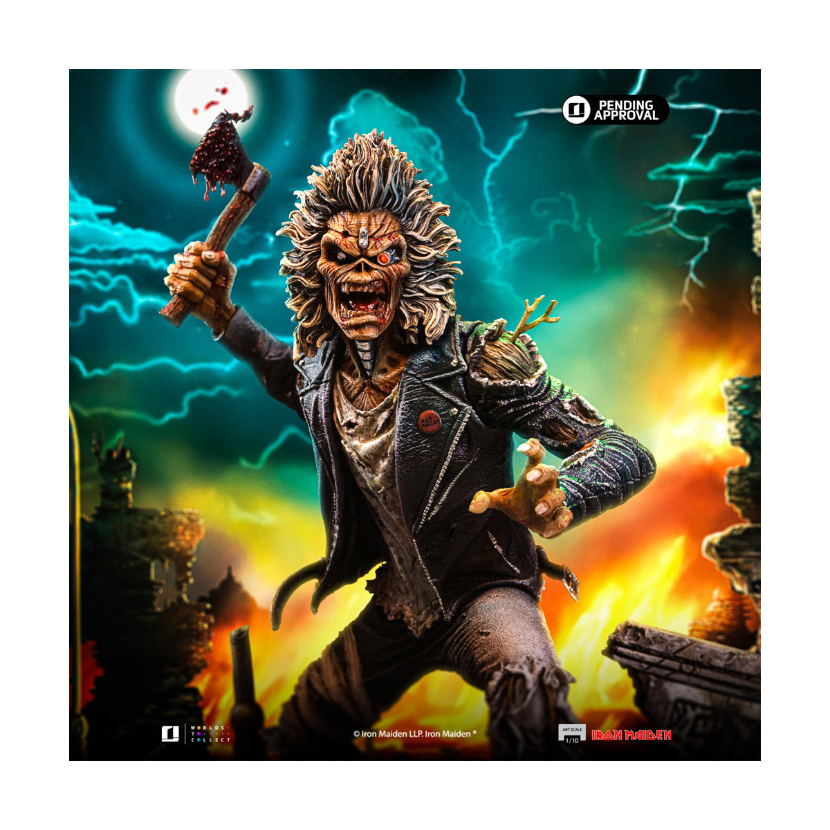Iron Studios Iron Maiden - Eddie 50th year Anniversary 1/10 Art Scale