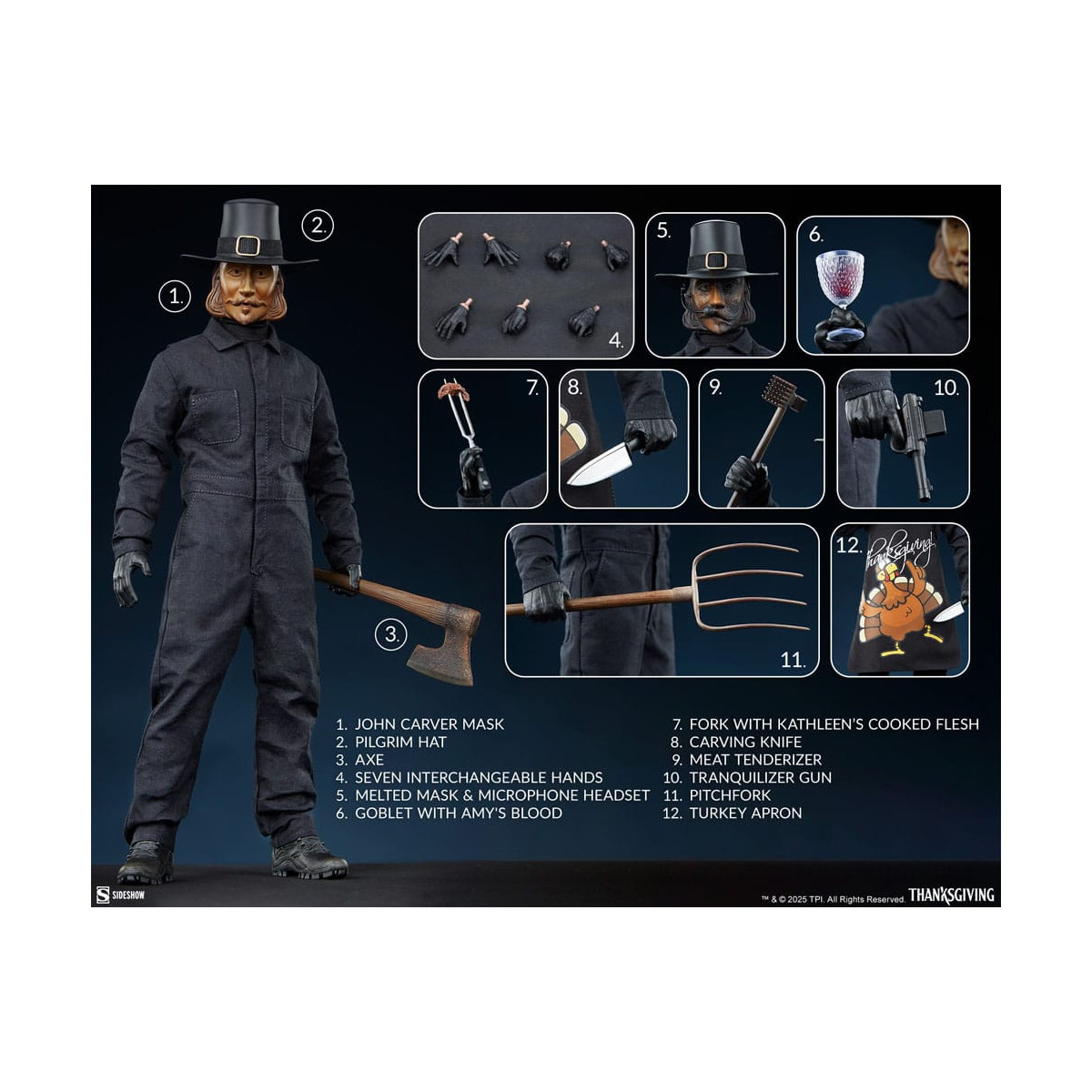 Sideshow - John Carver 1/6 - Ringraziamento (2023)
