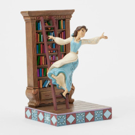 Enesco Disney Traditions di Jim Shore - Belle Bibliothèque - La Bella e la Bestia