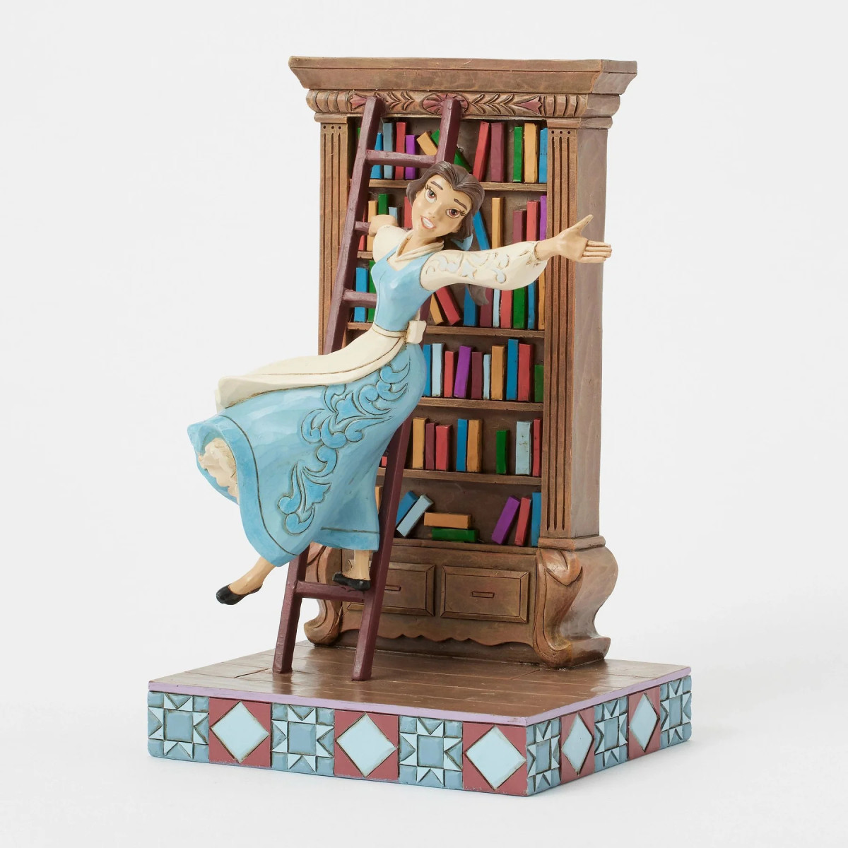 Enesco Disney Traditions di Jim Shore - Belle Bibliothèque - La Bella e la Bestia