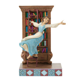 Enesco Disney Traditions di Jim Shore - Belle Bibliothèque - La Bella e la Bestia