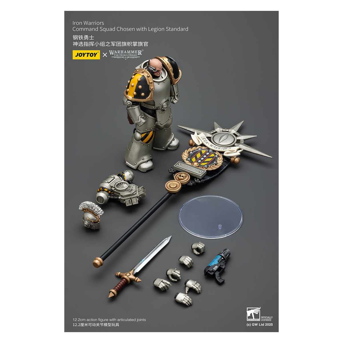 Joytoy - Warhammer - Squadra di comando dei Guerrieri di Ferro scelti con lo standard della Legione