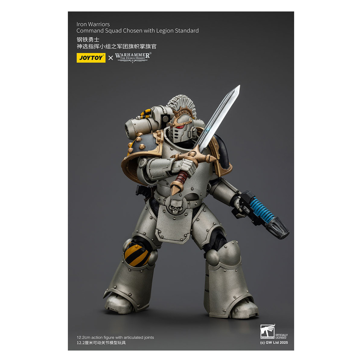 Joytoy - Warhammer - Squadra di comando dei Guerrieri di Ferro scelti con lo standard della Legione