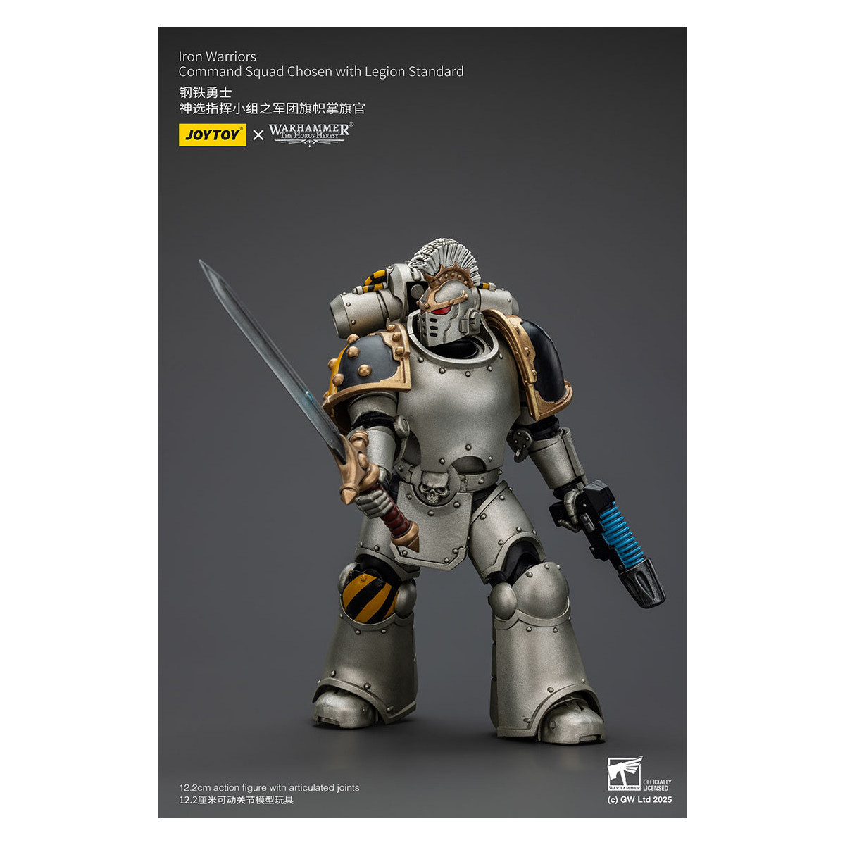 Joytoy - Warhammer - Squadra di comando dei Guerrieri di Ferro scelti con lo standard della Legione
