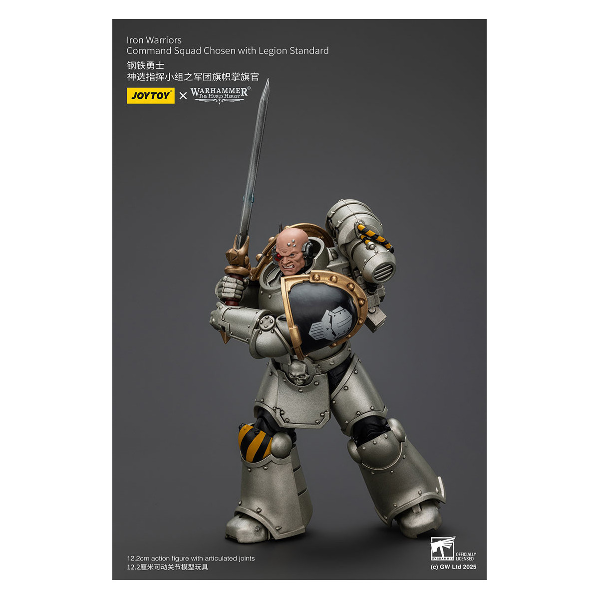 Joytoy - Warhammer - Squadra di comando dei Guerrieri di Ferro scelti con lo standard della Legione