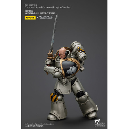 Joytoy - Warhammer - Squadra di comando dei Guerrieri di Ferro scelti con lo standard della Legione