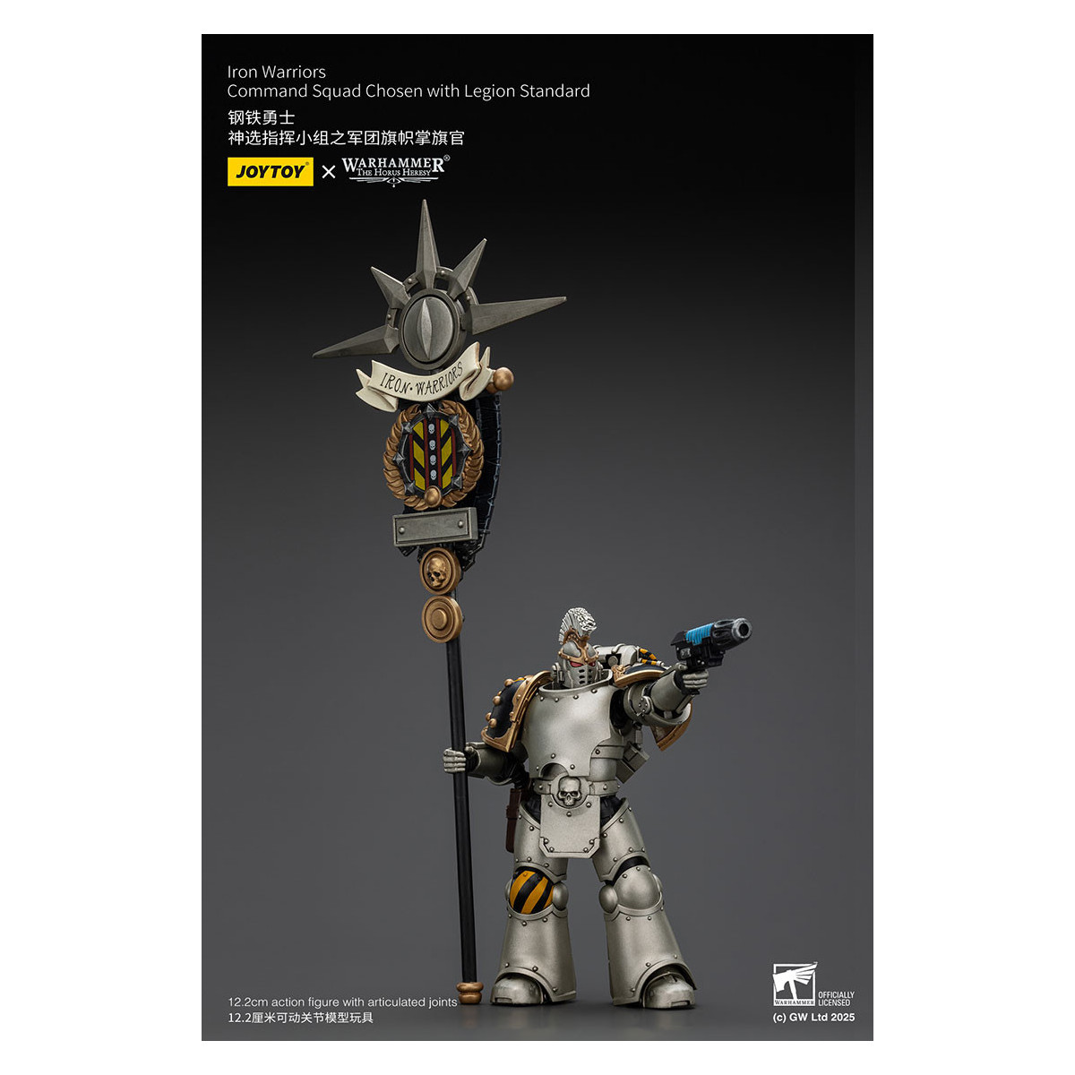 Joytoy - Warhammer - Squadra di comando dei Guerrieri di Ferro scelti con lo standard della Legione
