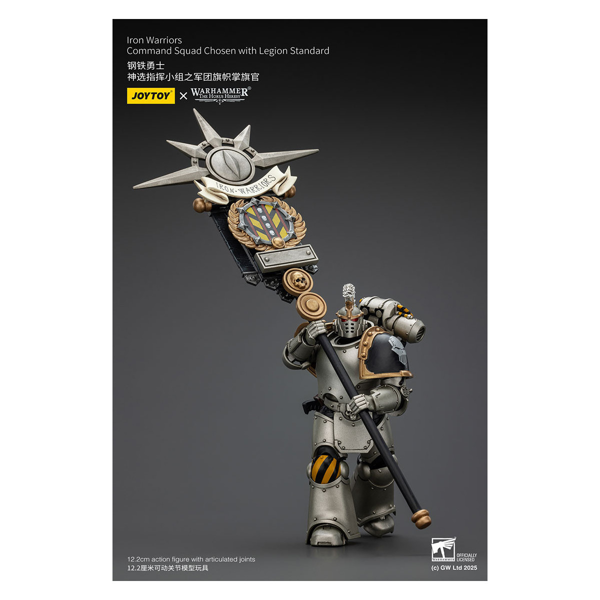 Joytoy - Warhammer - Squadra di comando dei Guerrieri di Ferro scelti con lo standard della Legione