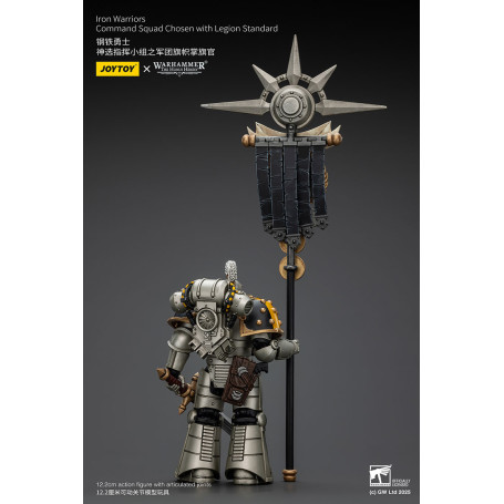 Joytoy - Warhammer - Squadra di comando dei Guerrieri di Ferro scelti con lo standard della Legione