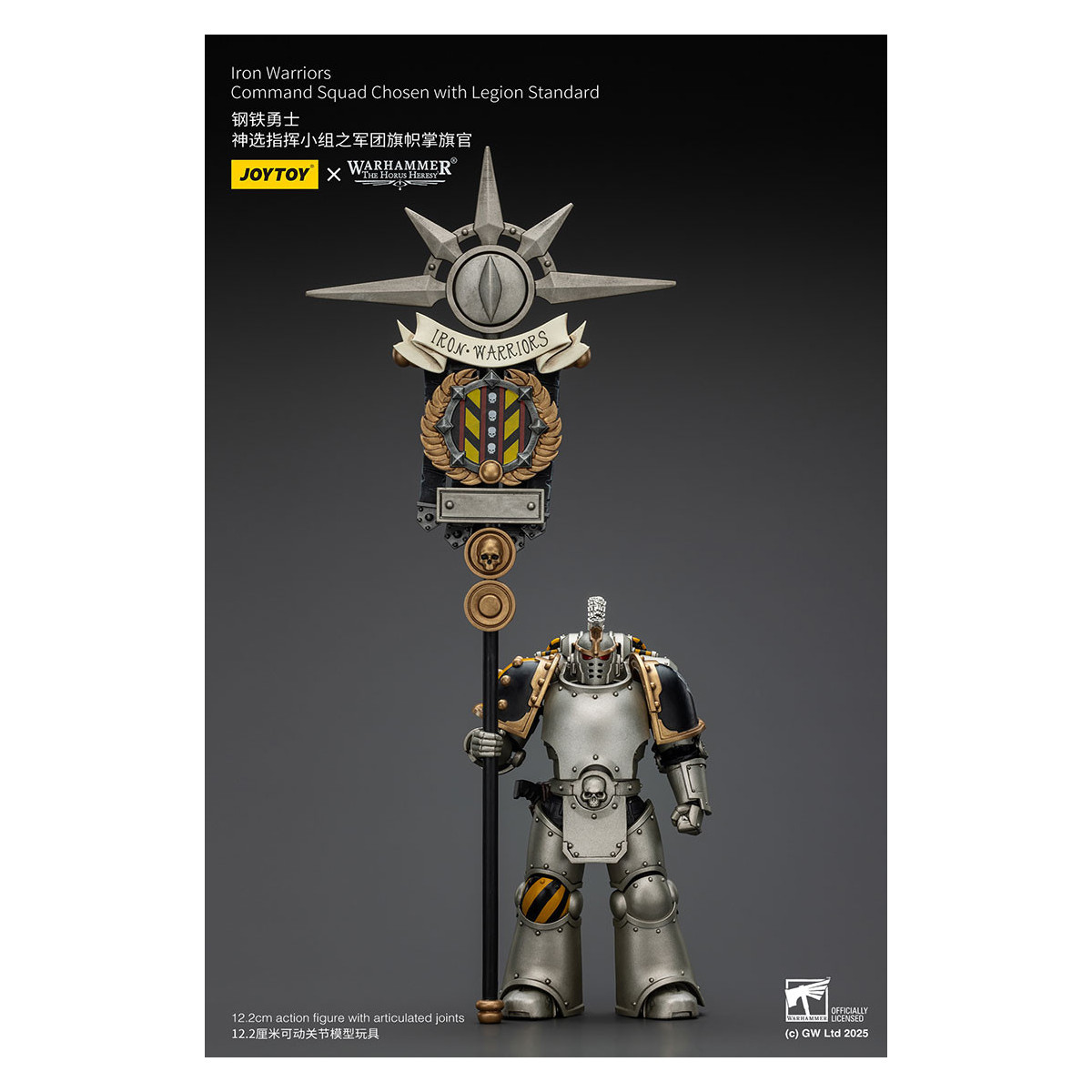 Joytoy - Warhammer - Squadra di comando dei Guerrieri di Ferro scelti con lo standard della Legione