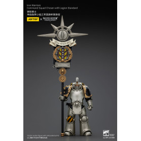 Joytoy - Warhammer - Squadra di comando dei Guerrieri di Ferro scelti con lo standard della Legione