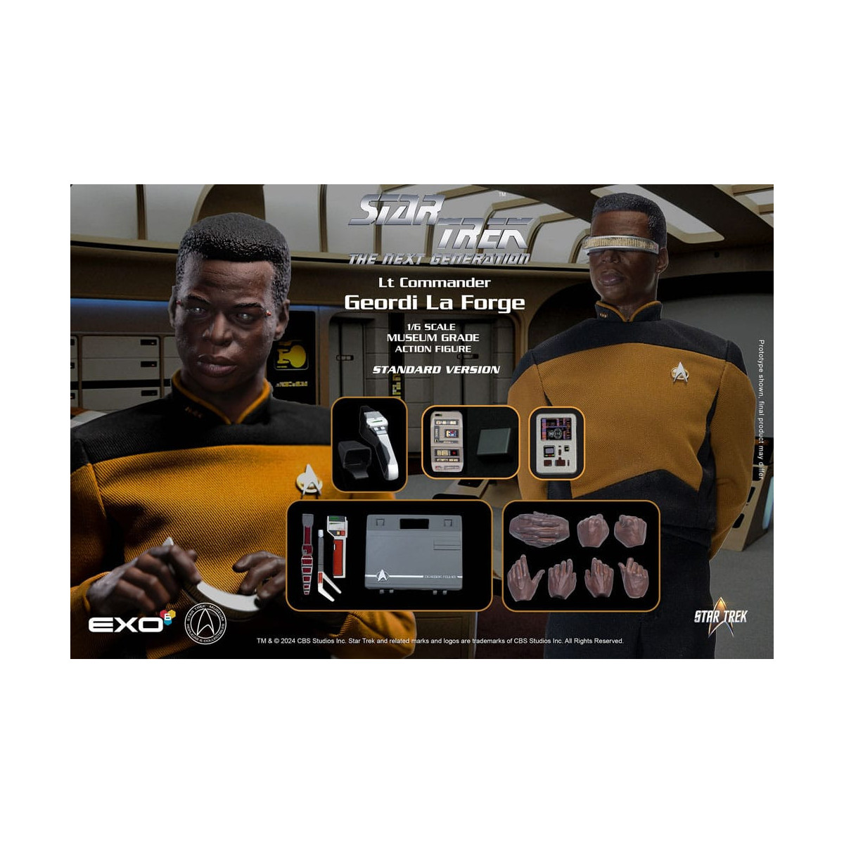 EXO-6 - Star Trek: The Next Generation - Geordi La Forge Versione Standard Figura in scala 1:6